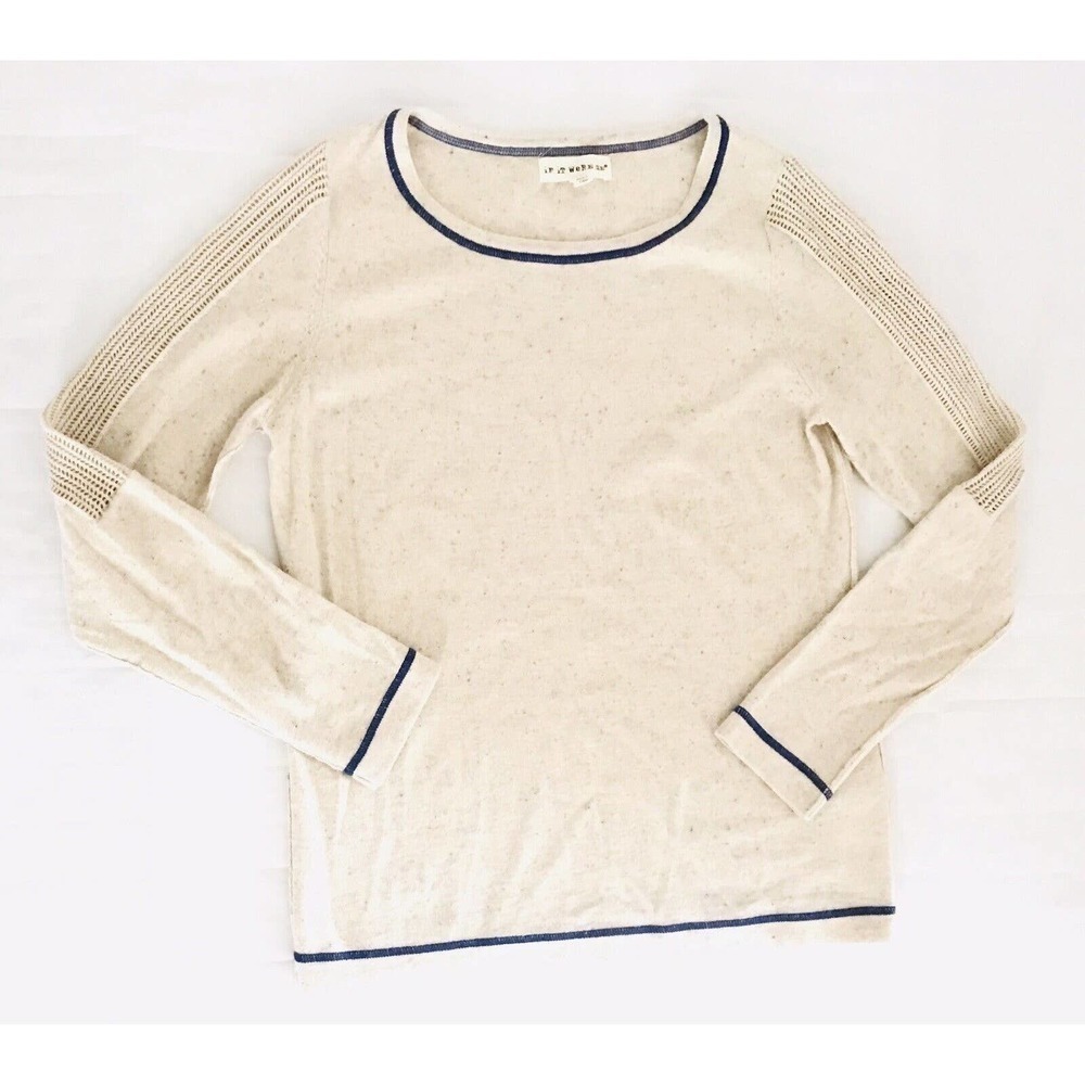 Anthropologie | If It Were Me Pullover Sweater Size L Beige Long Sleeves - Picture 8 of 9